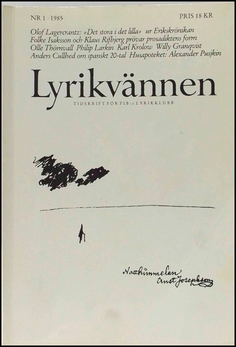 Lyrikvännen : 1985 / 1