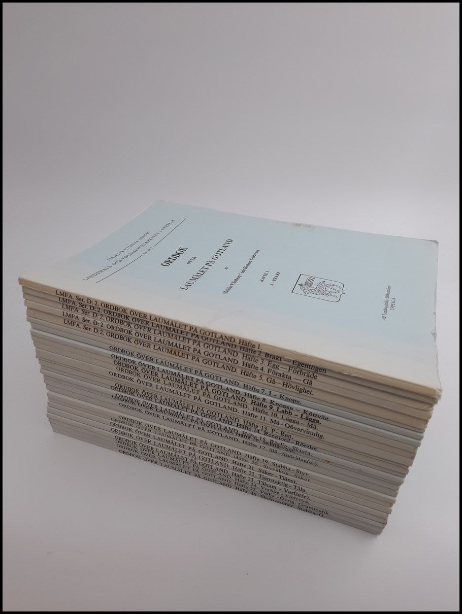 Klintberg, Mathias ; Gustavson, Herbert : Ordbok över laumålet på Gotland