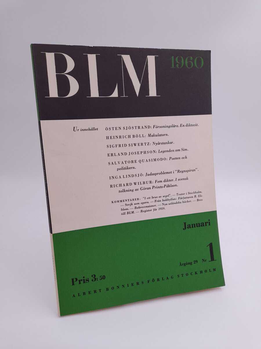 Bonniers litterära magasin : 1960/1