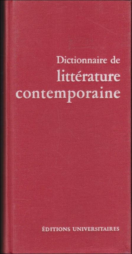 Pierre de Boisdeffre : Dictionnaire de littérature contemporaine