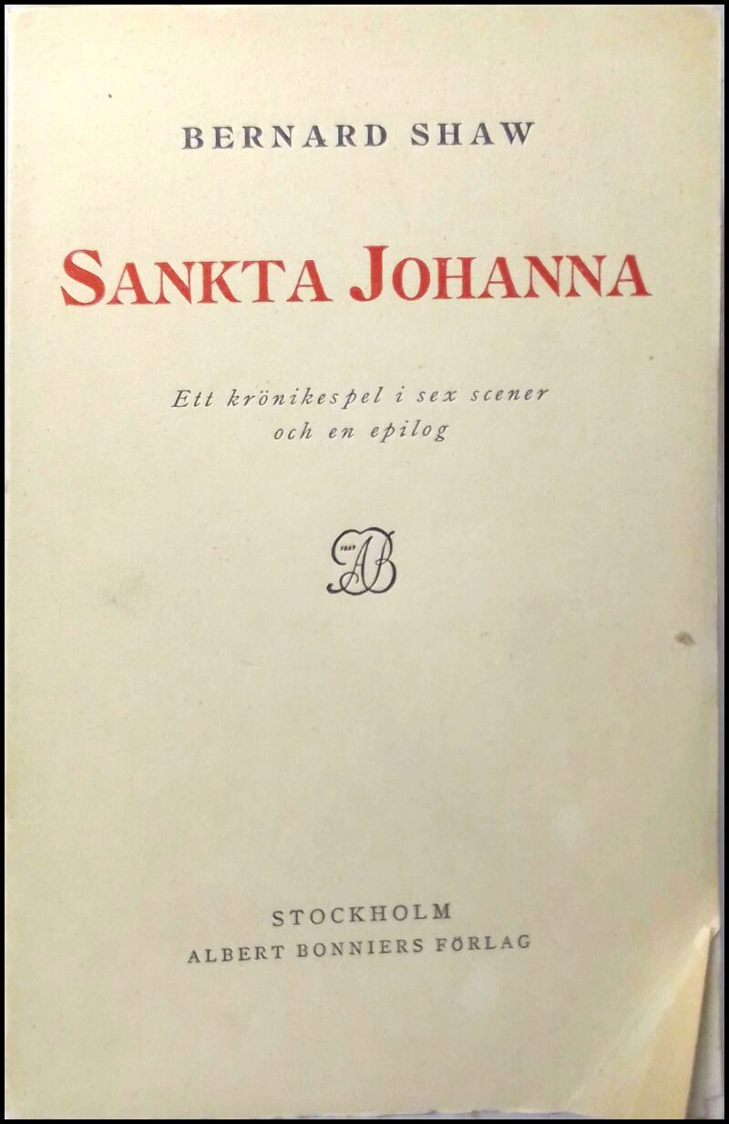 Bernard Shaw : Sanka Johanna