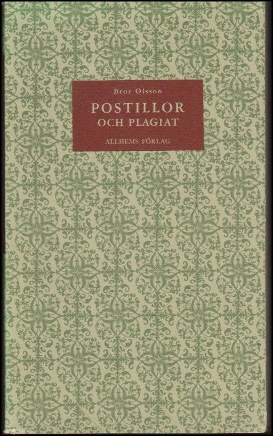 Bror Olsson : Postillor och plagiat