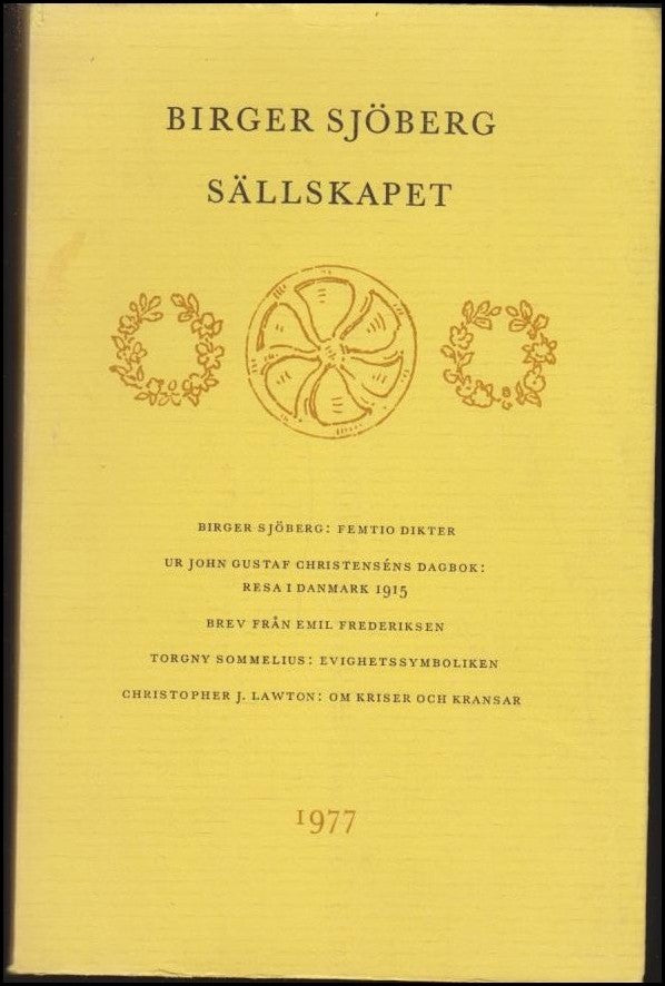 Birger Sjöbergsällskapet 1977
