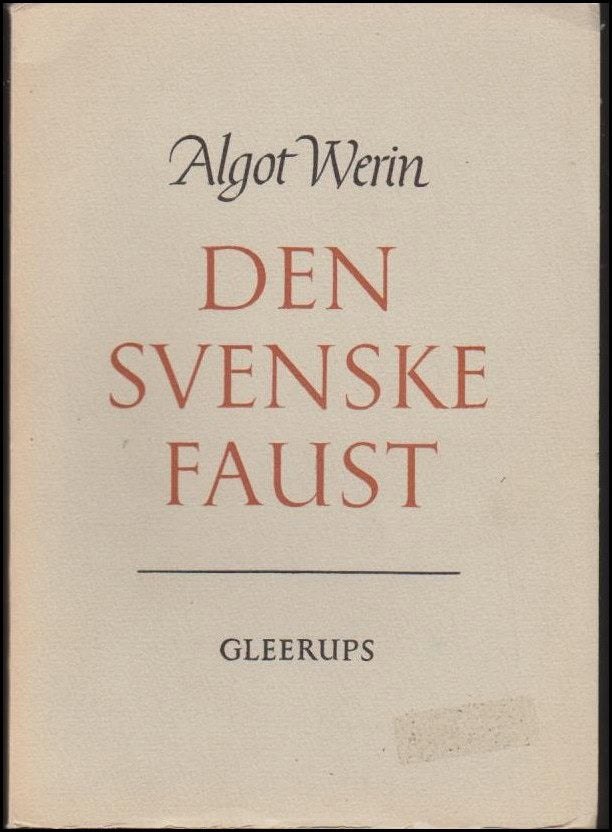 Algot Werin : Den svenske Faust