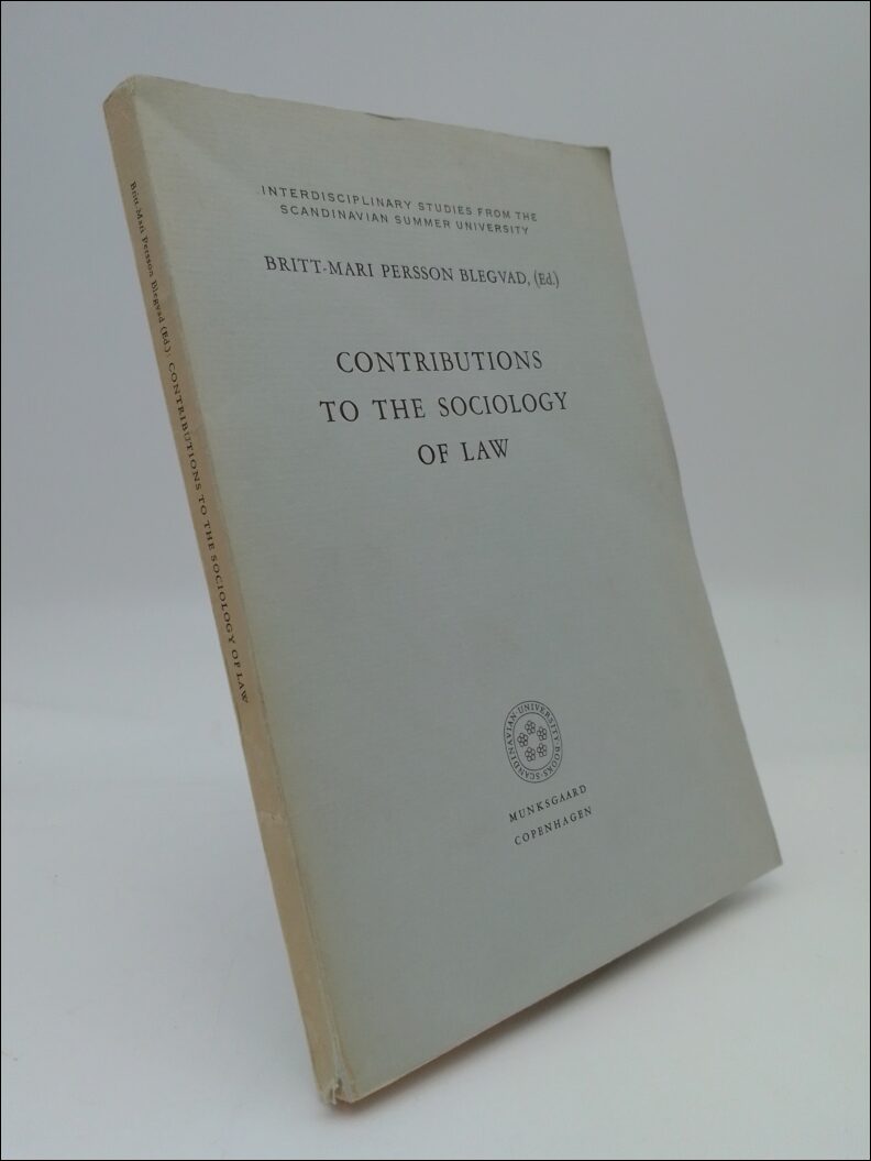 Britt-Mari Persson Blegvad : Contributions to the sociology of law