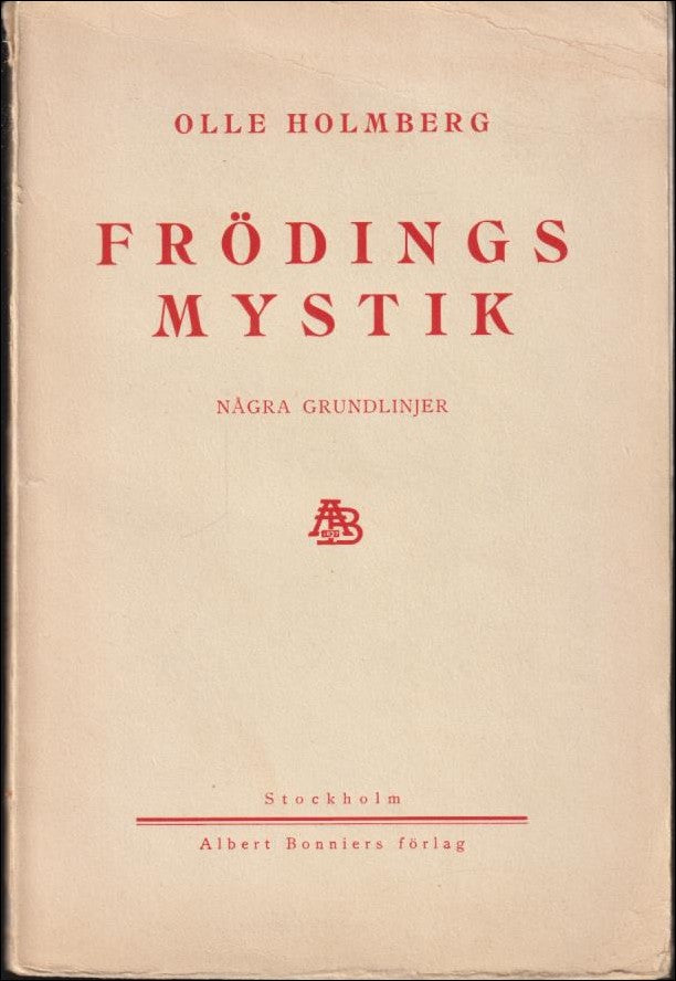 Olle Holmberg : Frödings mystik