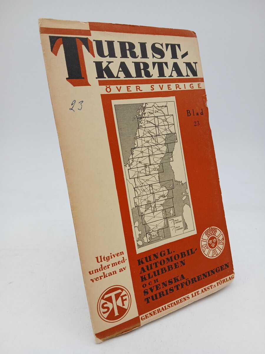utgiven under medverkan av Kungl. automobilklubben och Svenska turistföreningen : Turistkartan över Sverige