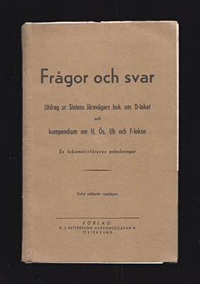 Statens Järnvägar : Frågor och svar