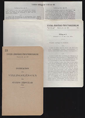 Statens Järnvägars Författningssamling : Instruktion