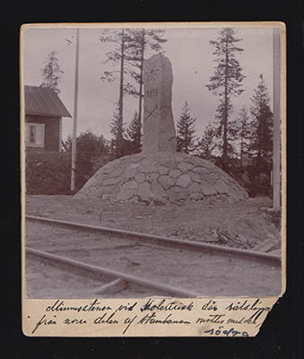 O. P. Engström : Minnesstenen vid Kolerträsk