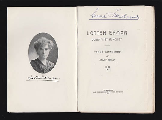 Ernst Ekman : Lotten Ekman