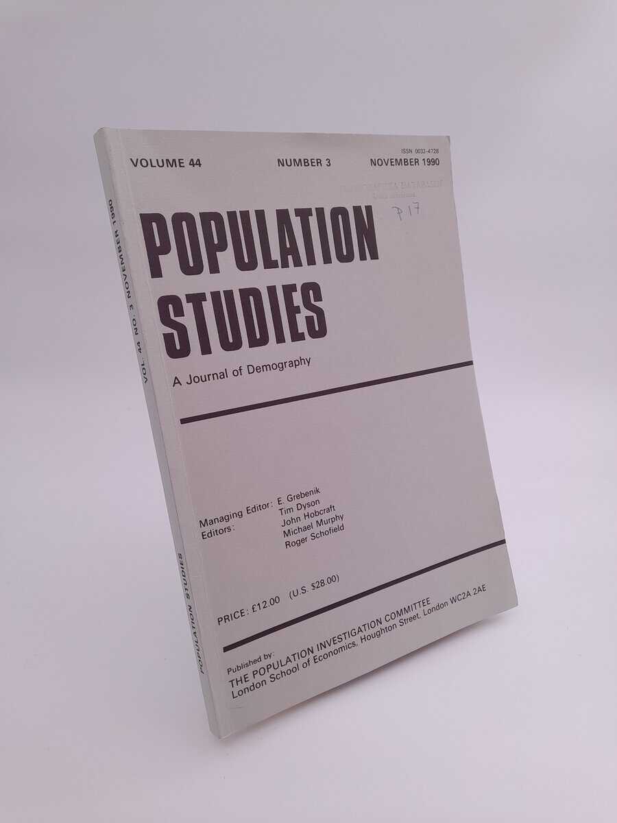 Population Studies : 1990/3