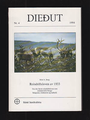 Bård A Berg : Reindriftsloven av 1933