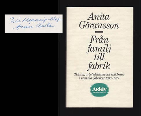 Anita Göransson : Från familj till fabrik