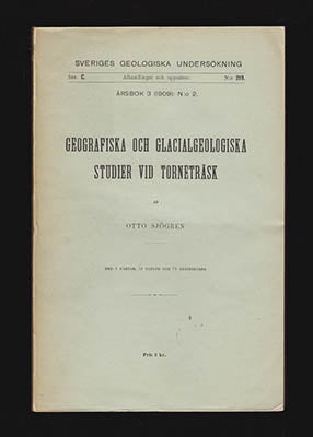 Otto Sjögren : Geografiska och glacialgeologiska