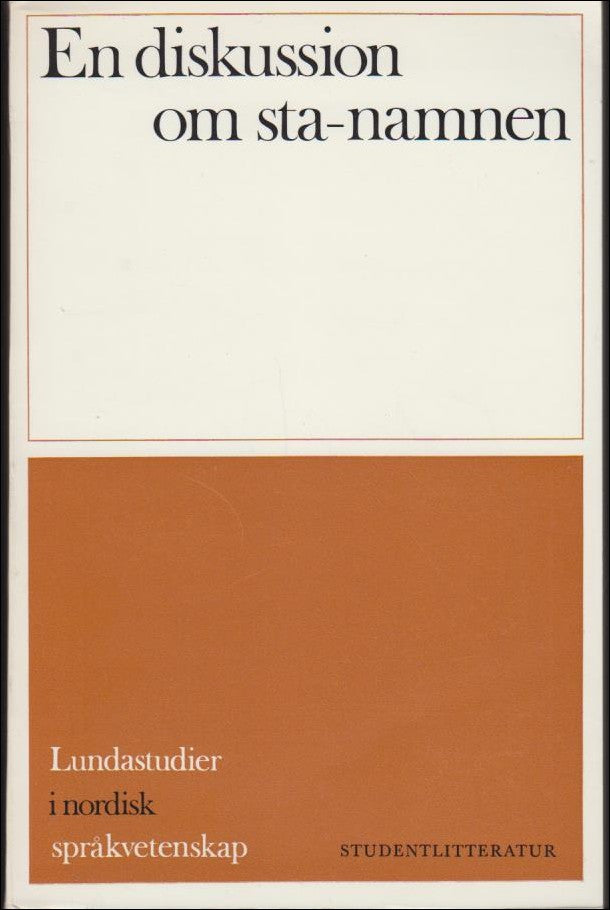 Gösta Holm : En diskussion om sta-namnen