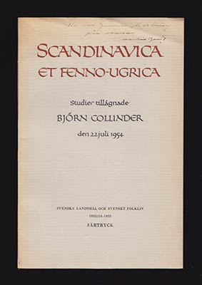 Sune Lindqvist : Eriksmiraklerna (Scandinavica et Fenno-Ugrica)