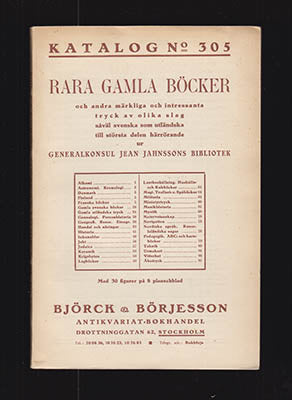 Björck & Börjesson Katalog 305