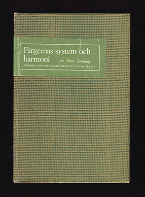 Einar Lenning : Färgernas system och harmoni