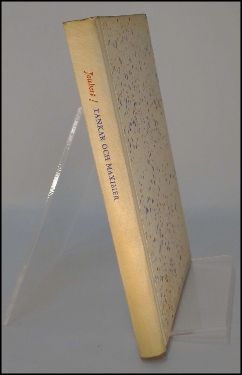 Joseph Joubert : Tankar och maximer