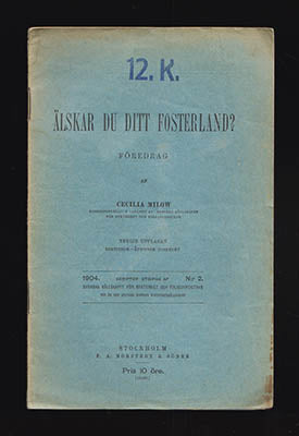 Cecilia Milow : Älskar du ditt fosterland?