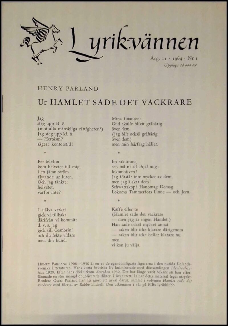 Lyrikvännen : 1964 / 1