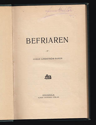 J. L. Saxon : Befriaren