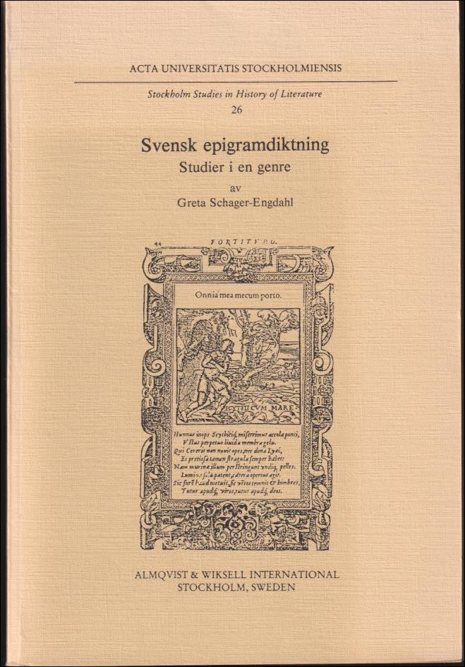 Greta Schager-Engdahl : Svensk epigramdiktning