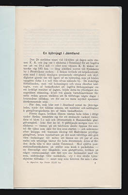 M. S. : En björnjagt i Jämtland