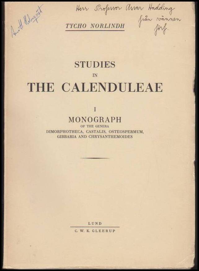 Tycho Norlindh : Studies in The Calenduleae