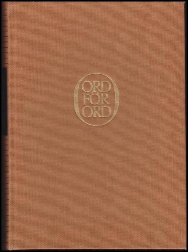 Palmér, Johan ; Friedländer, Herbert (red.) : Ord för ord