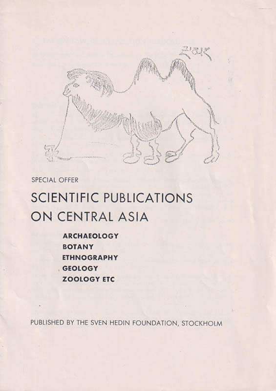 [Hedin, Sven (1865-1952) ; The Sven Hedin Foundation]. Montell, Gösta (1899-1975) [editor] : List of Publications (två listor över publikationer)