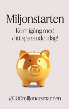 @100miljonersmannen : Miljonstarten