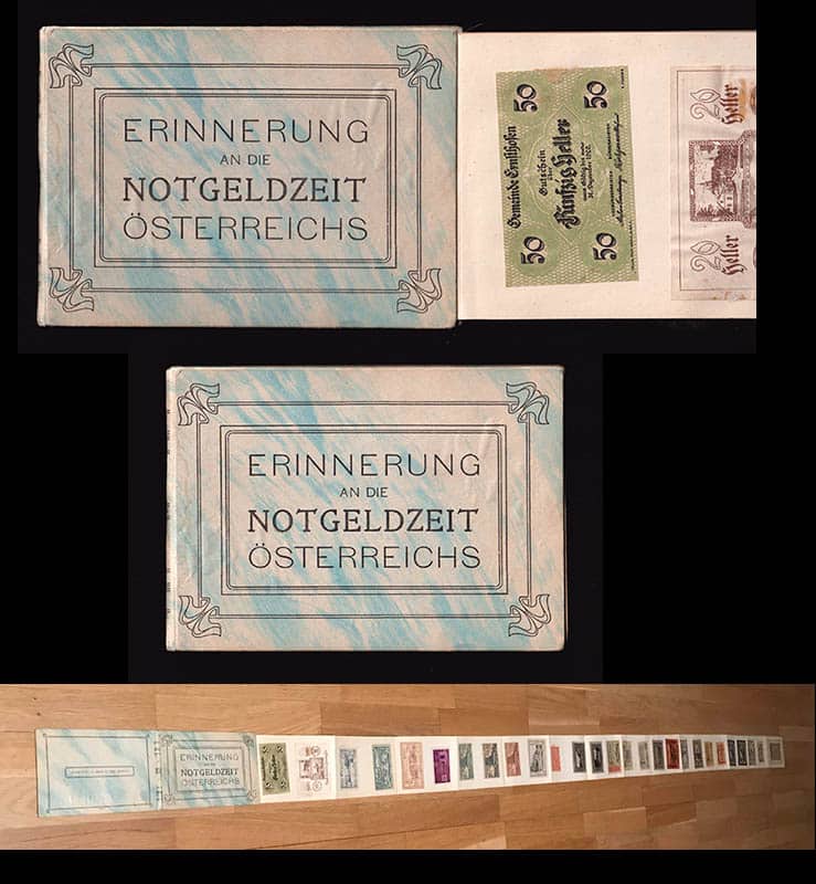 [Österrike ; inflationssedlar] : Erinnerung an die Notgeldzeit Österreichs