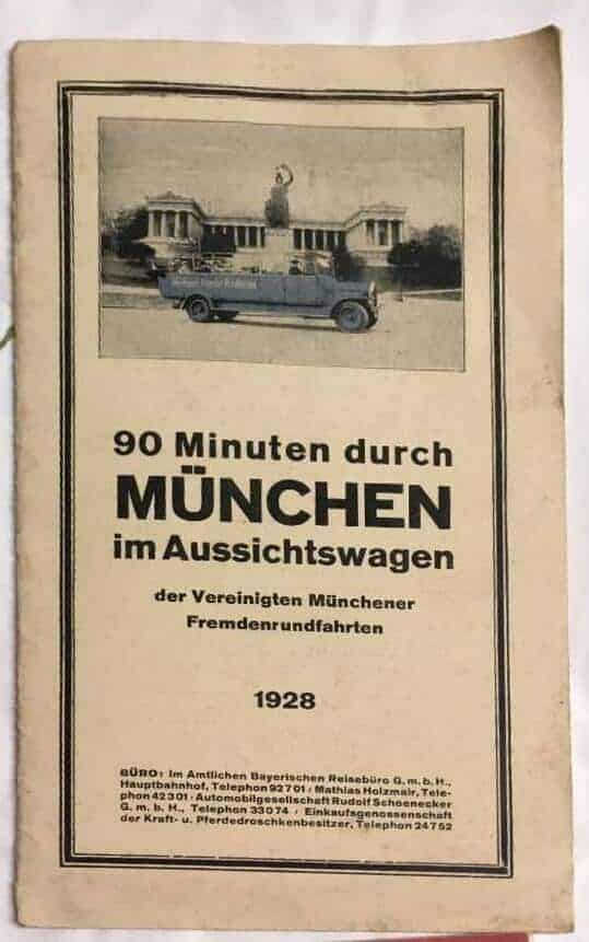90 minuten durch München im Aussichtswagen 1928