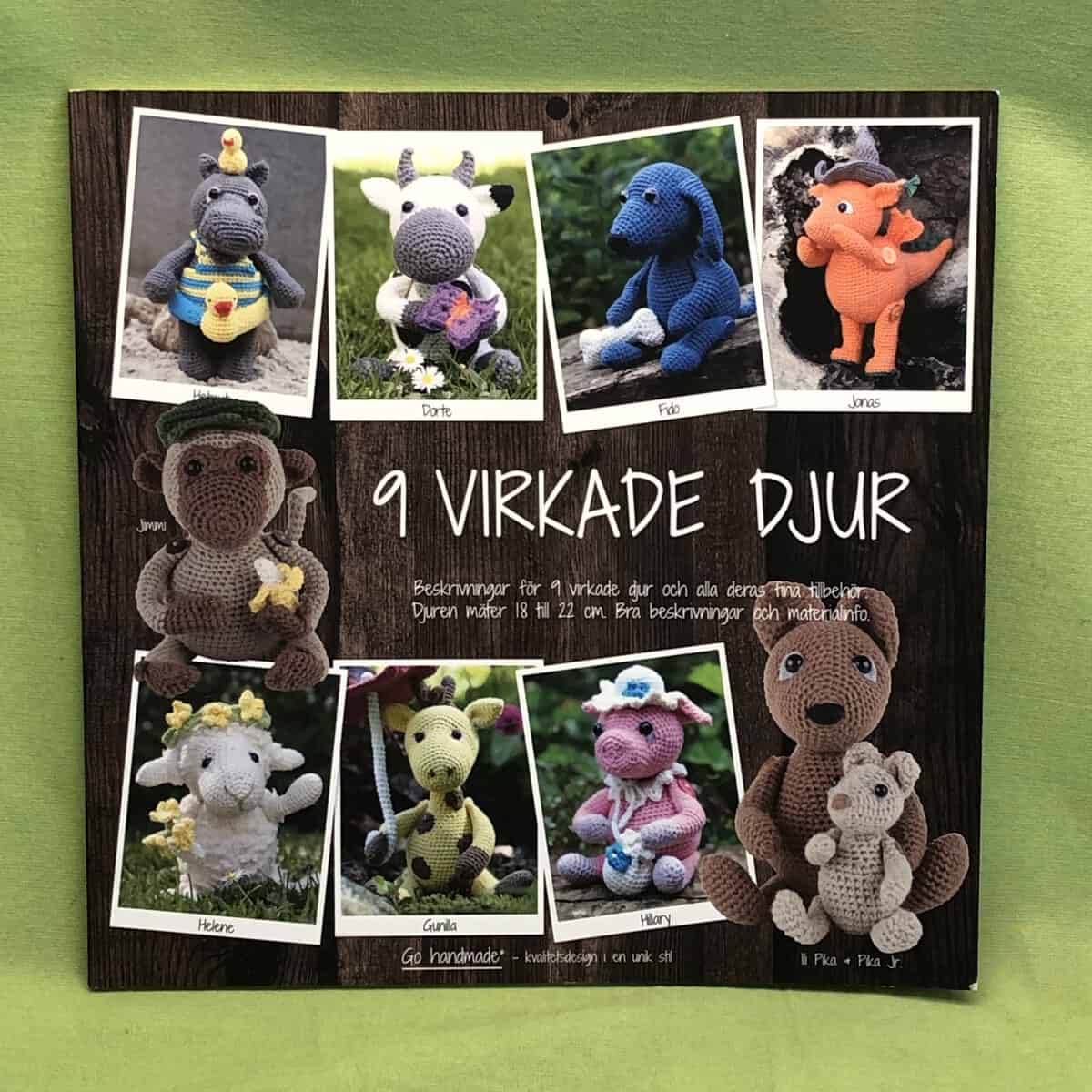 9 Virkade djur - beskrivningar för 9 virkade djur och alla deras fina tillbehör