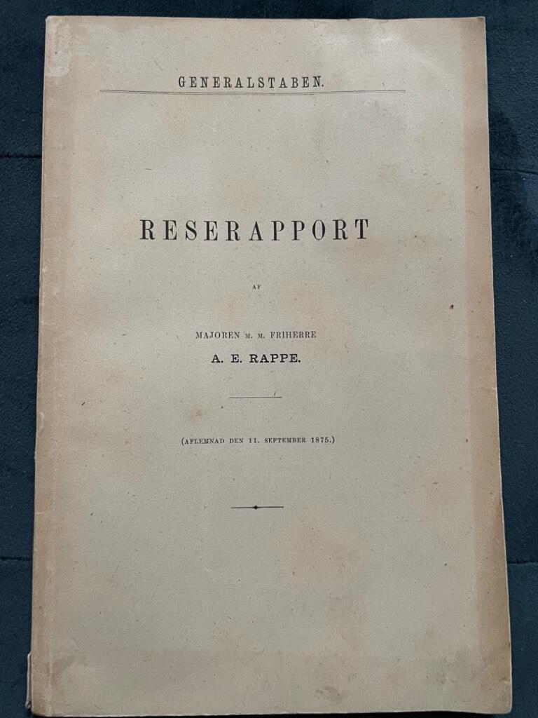 A. E. Rappe : Reserapport [ Frankrike ]