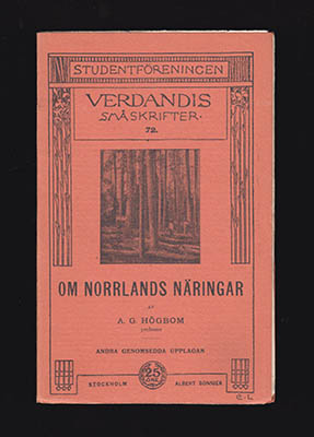 A. G. Högbom : Om Norrlands näringar