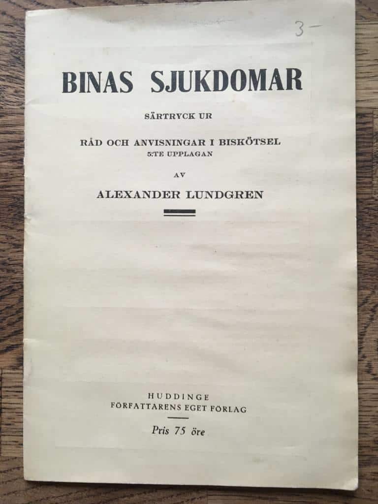 A Lundgren : Binas sjukdomar. Särtryck