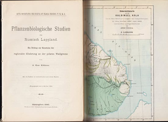 A. Osw. Kihlman : Pflanzenbiologische Studien aus Russisch Lappland. Ein Beitrag zur Kenntniss der regionalen Gliederung an der polaren Waldgrenze