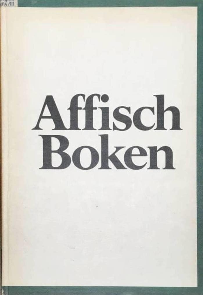 Å Wissing : Affisch Boken