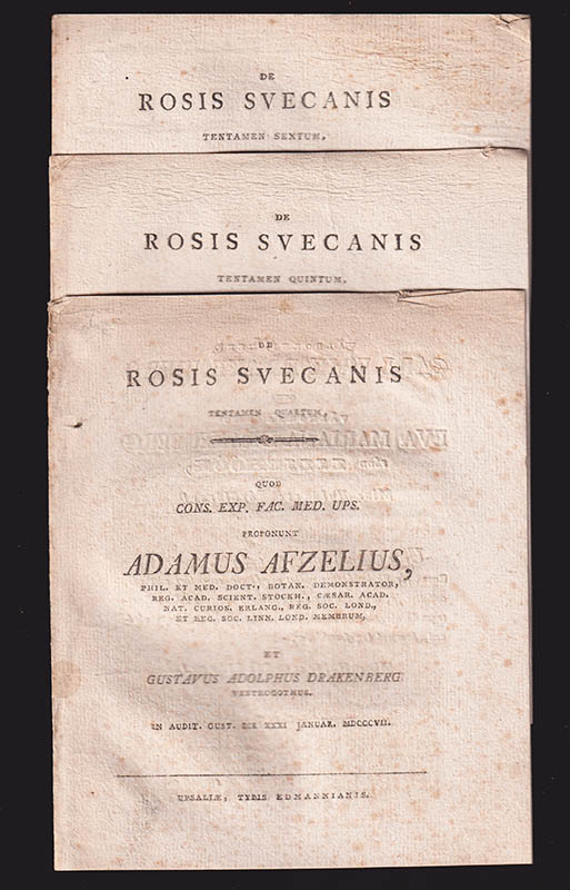 Adam Afzelius : De Rosis Svecanis tentamen I-IX [av XI]