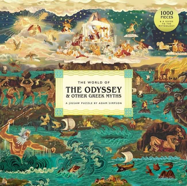 Simpson, Adam | PUSSEL THE WORLD OF THE ODYSSEY & OTHER GREEK MYTHS 1000 BITAR