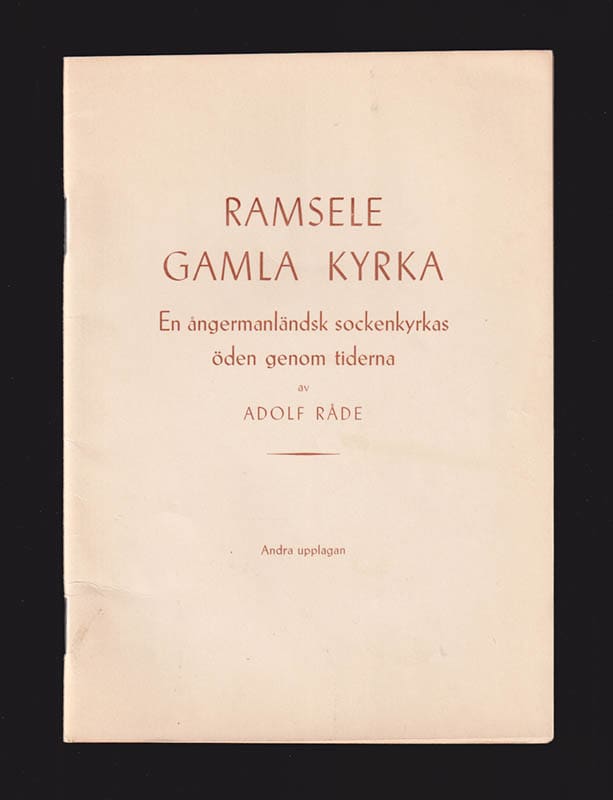Adolf Råde : Ramsele gamla kyrka