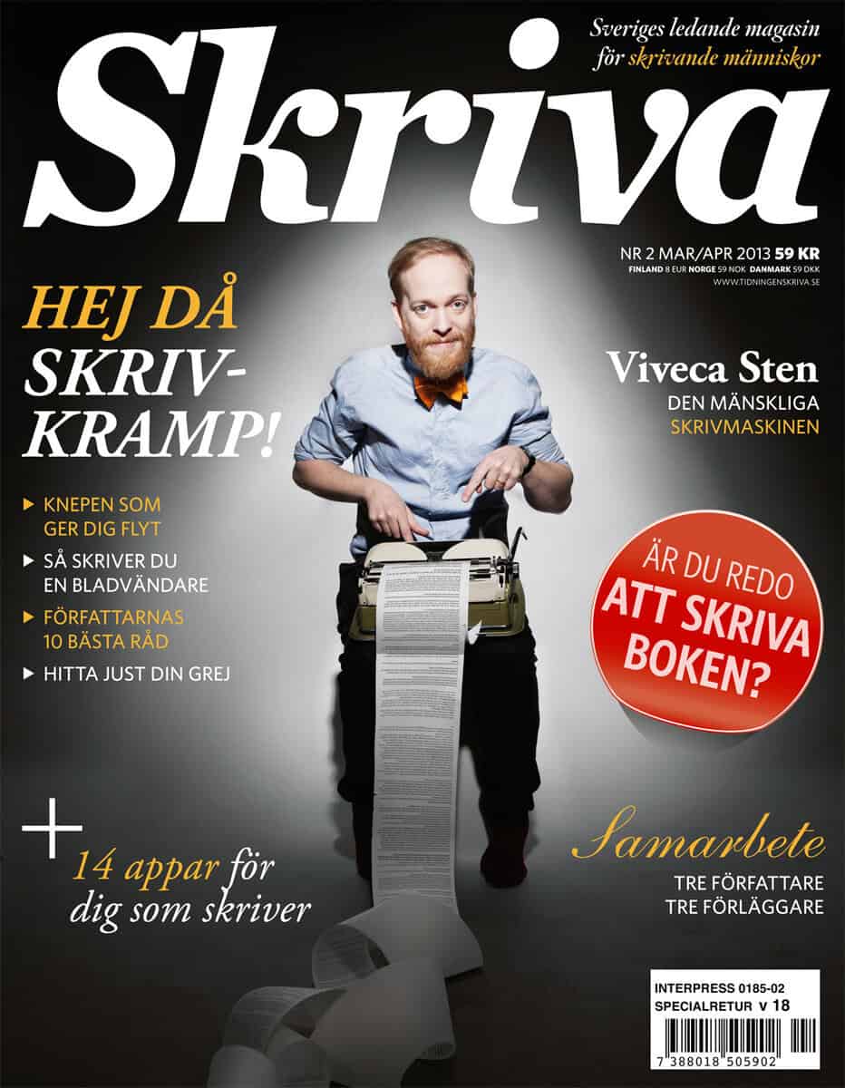 Adolfsson, Per ; Karlsson, Martin [red.] : Skriva 2(2013) Hejdå skrivkramp!
