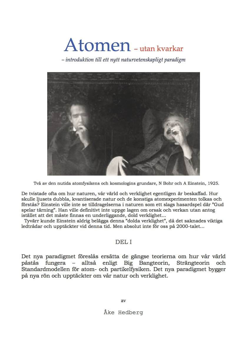 Åke Hedberg : Atomen - utan kvarkar