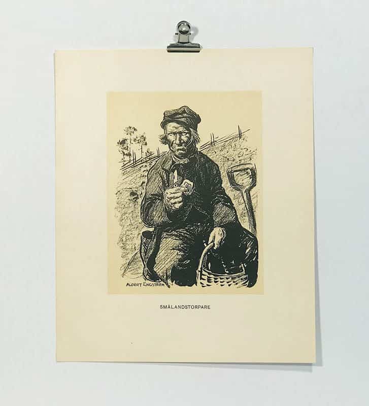 Albert Engström : Ett tjog teckningar ur Albert Engströms portfölj (komplett med 20 reproduktioner)