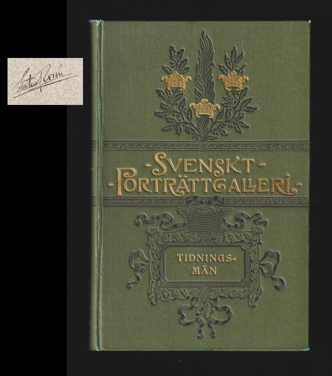 Albin Hildebrand : Svenskt porträttgalleri. XVI. Tidningsmän. Med biografiska uppgifter af Bernhard Lundstedt