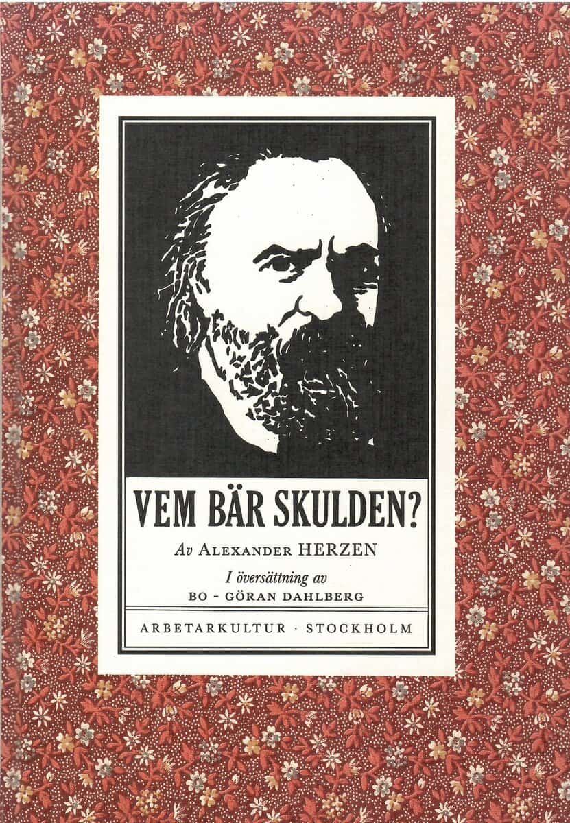Aleksandr Herzen : Vem bär skulden?