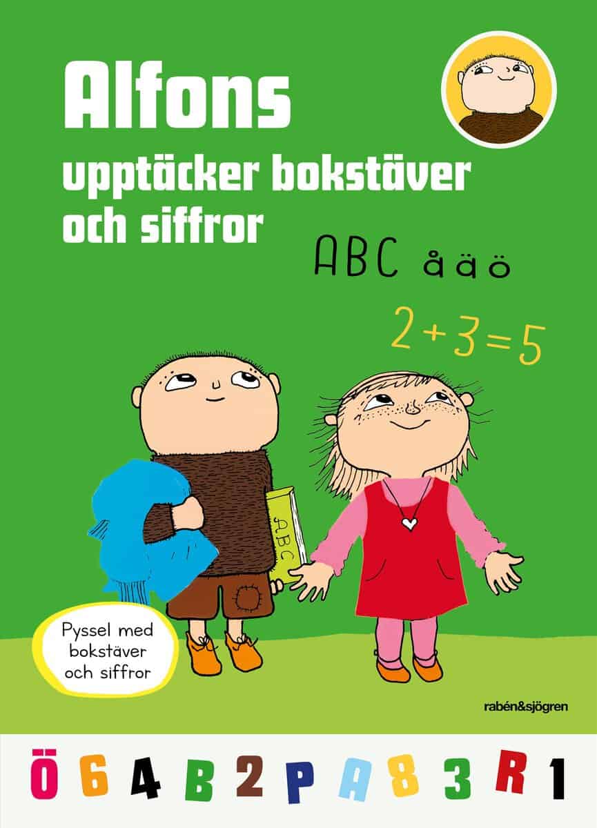 Alfons upptäcker bokstäver och siffror